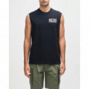 Camisetas Hombre Camiseta DEUS EX MACHINA Chinook Muscle Black