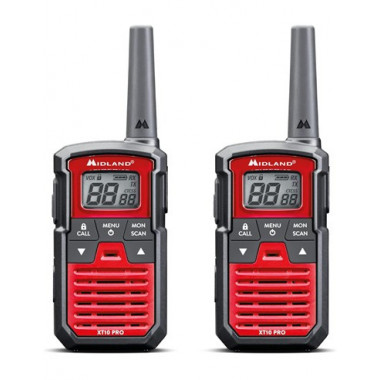 MIDLAND XT10 PRO Pareja De Walkies PMR466 16 Canales,38 Tonos,Escaner,4KM
