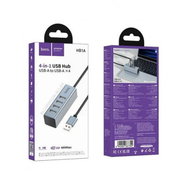 HOCO Hub Usb A 4xUsb HB1A