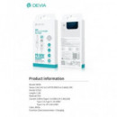 DEVIA Cable Datos Tipo C M/M Con Adaptador LIghtning y Usb A 60W 1.2Mtrs Blanco