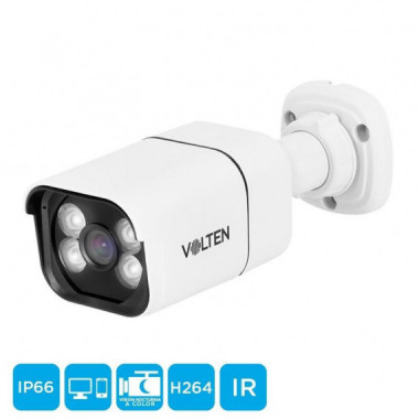 C&Aacute;MARA DE SEGURIDAD SMART HD TIPO BULLET VISION NOCTURNA 8MP VOLTEN