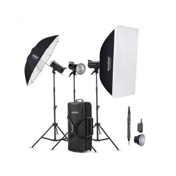 GODOX Kit Flash de Estudio SK400 Iiv de 3X SK400IIV