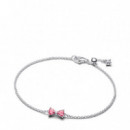 Pandora Pulsera de plata de ley con lazo y circonitas 594234C01