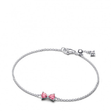Pandora Pulsera de plata de ley con lazo y circonitas 594234C01
