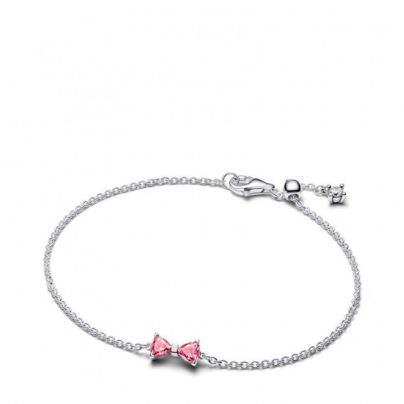 Pandora Pulsera de plata de ley con lazo y circonitas 594234C01