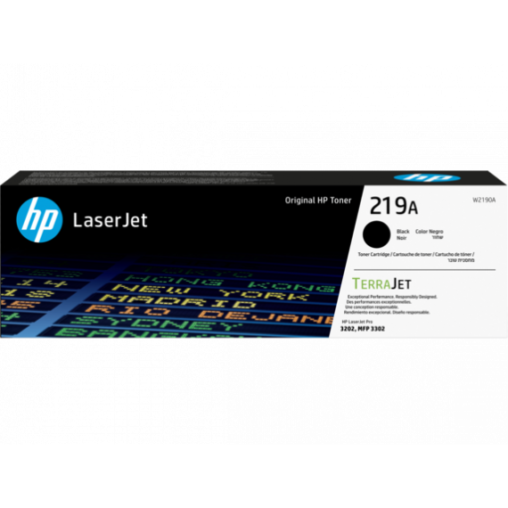 Toner HP 219A Negro Laserjet Pro 3202DW 3302FDN 3202DN (W2190A)