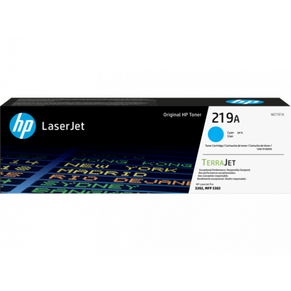 Toner HP 219A Cyan Laserjet Pro 3202DW 3302FDN 3202DN (W2191A)