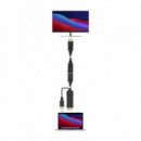 Cable Conversor Activo AISENS HDMI 2.0 Macho a DisplayPort 1.2 Hembra 4K@60Hz con Alimentación USB, 10cm