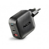 Cargador de Pared NGS 100W 2XUSB-C 1XUSB-A Negro (BUD100WTINY)