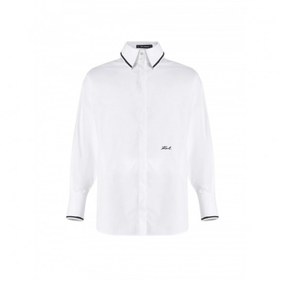 KARL LAGERFELD - Sketch Poplin Shirt - 100 - B3W11011/100