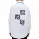KARL LAGERFELD - Sketch Poplin Shirt - 100 - B3W11011/100
