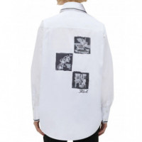 KARL LAGERFELD - Sketch Poplin Shirt - 100 - B3W11011/100