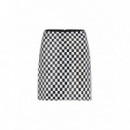 KARL LAGERFELD - Checkerboard Sequin Skirt - 101 - B3W12022/101