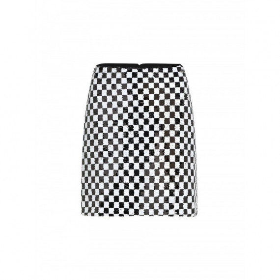 KARL LAGERFELD - Checkerboard Sequin Skirt - 101 - B3W12022/101