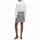 KARL LAGERFELD - Checkerboard Sequin Skirt - 101 - B3W12022/101