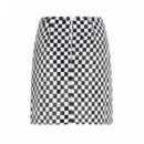 KARL LAGERFELD - Checkerboard Sequin Skirt - 101 - B3W12022/101