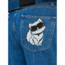 KARL LAGERFELD - Ikon Denim Pants - 1EG - B3W10046/1EG