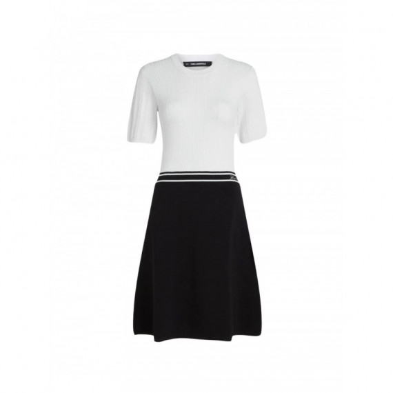 KARL LAGERFELD - Logo Knit Dress - 101 - B3W13039/101