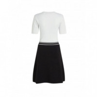 KARL LAGERFELD - Logo Knit Dress - 101 - B3W13039/101