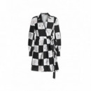KARL LAGERFELD - Printed Fluid Wrap Dress - A48 - B3W13028/A48