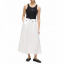 KARL LAGERFELD - Ikon Ribbed Tank Top - 999 - B2W17099/999