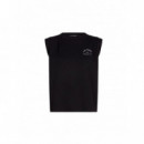KARL LAGERFELD - Rsg Sleeveless T-shirt - 999 - B3W17073/999