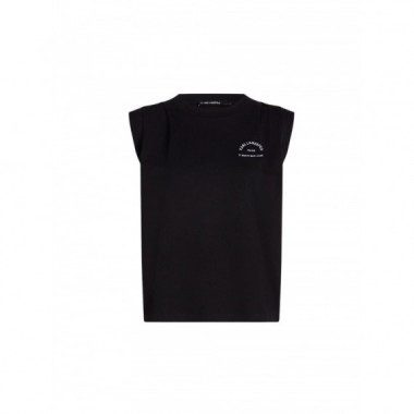 KARL LAGERFELD - Rsg Sleeveless T-shirt - 999 - B3W17073/999