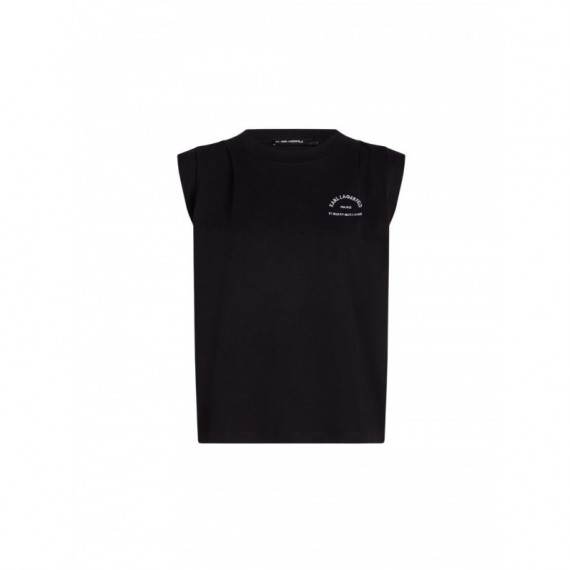 KARL LAGERFELD - Rsg Sleeveless T-shirt - 999 - B3W17073/999