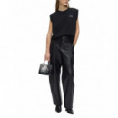 KARL LAGERFELD - Rsg Sleeveless T-shirt - 999 - B3W17073/999