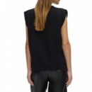 KARL LAGERFELD - Rsg Sleeveless T-shirt - 999 - B3W17073/999