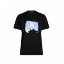 KARL LAGERFELD - Portrait Regular T-shirt - 999 - B3W17069/999