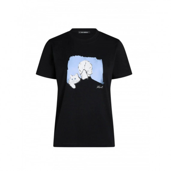 KARL LAGERFELD - Portrait Regular T-shirt - 999 - B3W17069/999