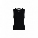 KARL LAGERFELD - Contrast Knit Tank Top - 998 - B3W18042/998