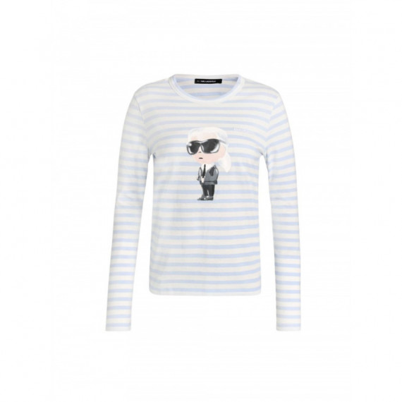 KARL LAGERFELD - Ikon Aquarelle C Lslv Top - B61 - B3W17043/B61