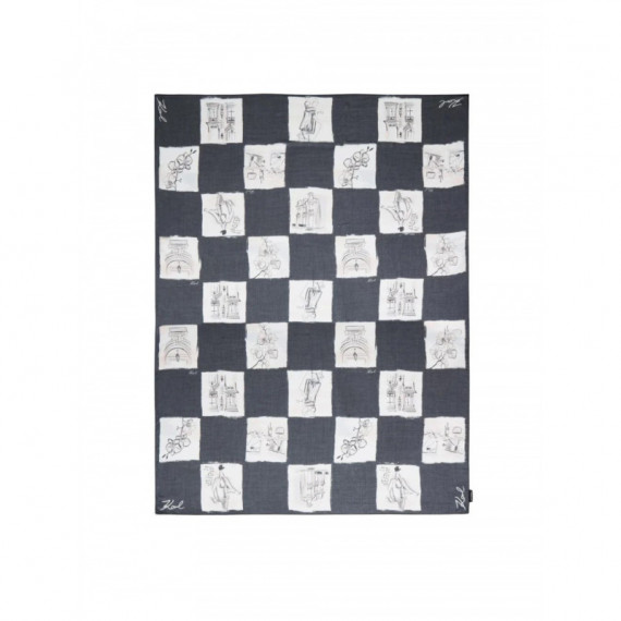 KARL LAGERFELD - K/ballet Chckbrd Modal Scarf - A48 - B3W33021/A48
