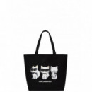 KARL LAGERFELD - Ikon 3SIDES Choup Rev Shopper - 999 - B3W50017/999