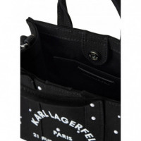 KARL LAGERFELD - K/rsg Square Mini Pearls Tote - 999 - B3W50025/999