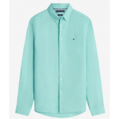 TOMMY HILFIGER - Pigment Dyed Li Solid Rf Shirt - CU2 - F|MW0MW41530/CU2