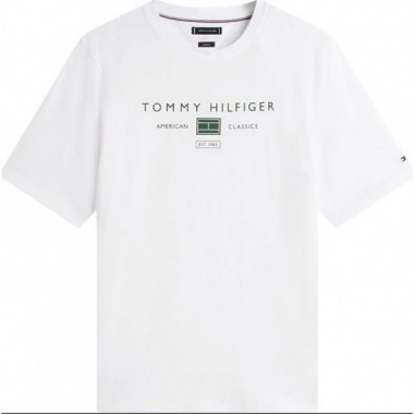 TOMMY HILFIGER - Bt Brand Love Mono Stack Tee - Ybr - F|MW0MW44053/YBR