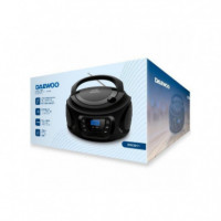 DAEWOO DW3011 Radio Cd, BLUETOOTH ,usb,  Ecualizador Negro