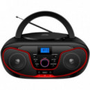 DAEWOO DW3013 Radio Cd, BLUETOOTH ,usb,  Ecualizador Rojo