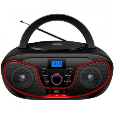 DAEWOO DW3013 Radio Cd, BLUETOOTH ,usb,  Ecualizador Rojo
