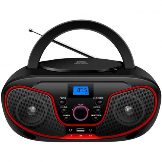 DAEWOO DW3013 Radio Cd, BLUETOOTH ,usb,  Ecualizador Rojo