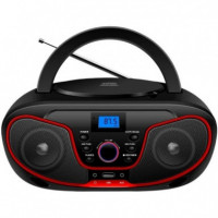 DAEWOO DW3013 Radio Cd, BLUETOOTH ,usb,  Ecualizador Rojo