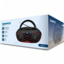 DAEWOO DW3013 Radio Cd, BLUETOOTH ,usb,  Ecualizador Rojo