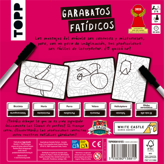 Garabatos Fatídicos  ASMODEE - Guanxe Atlantic Marketplace