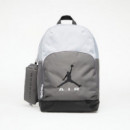 Mochila JORDAN Gris Negra + Estuche