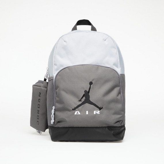 Mochila JORDAN Gris Negra + Estuche