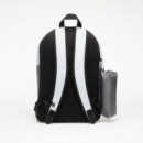 Mochila JORDAN Gris Negra + Estuche