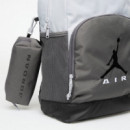 Mochila JORDAN Gris Negra + Estuche